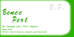 bence perl business card